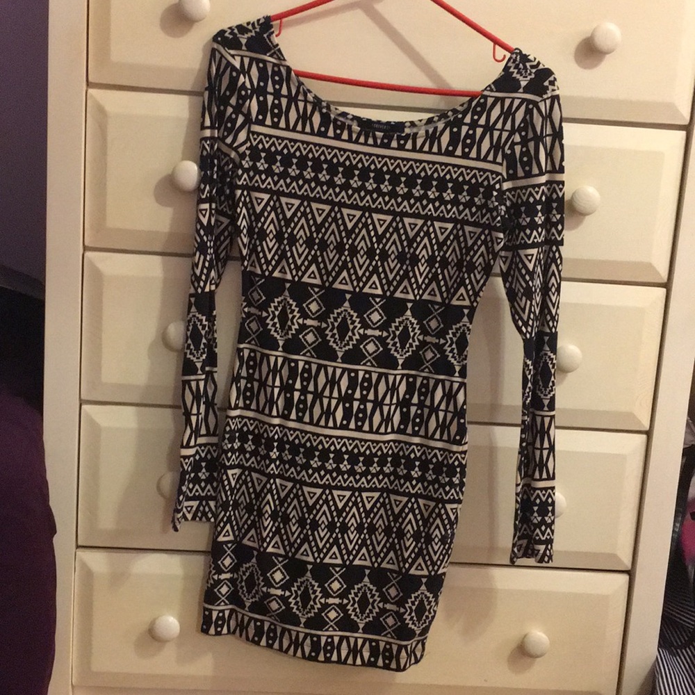 Aztec pattern dress